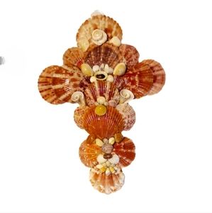 Seashell Religious Decor | Wall Cross